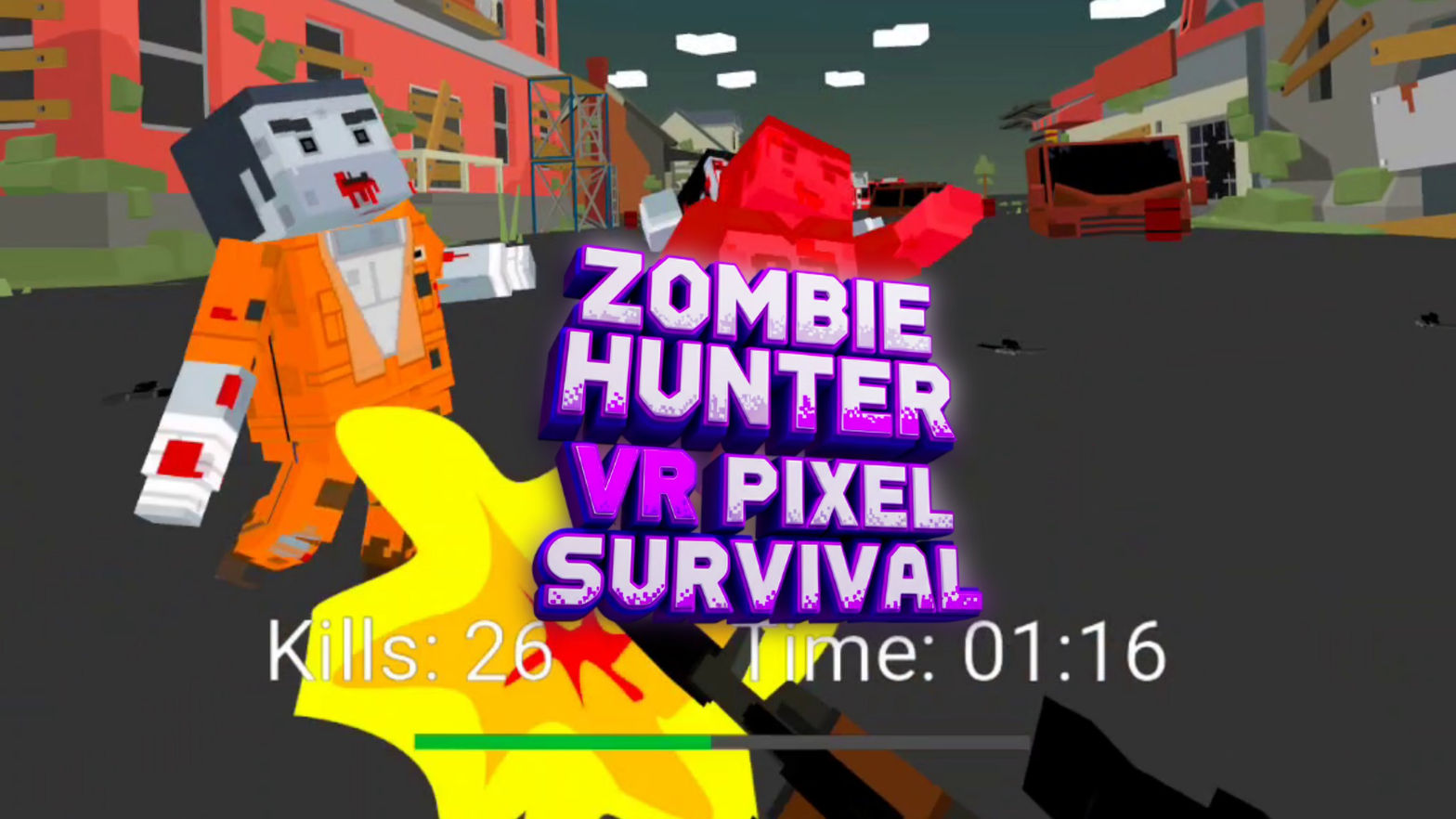 Zombie Hunter VR - Pixel Survival