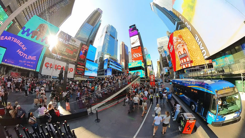 NYC Times Square VR Travel Giant's View