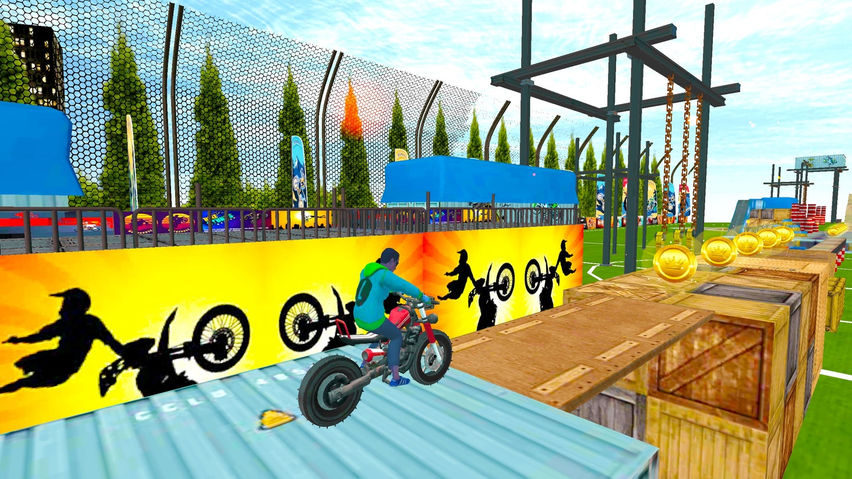 3D Stunt Bike Extreme Rush VR Ride