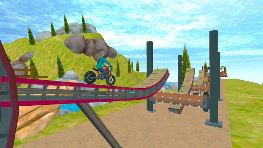 3D Stunt Bike Extreme Rush VR Ride