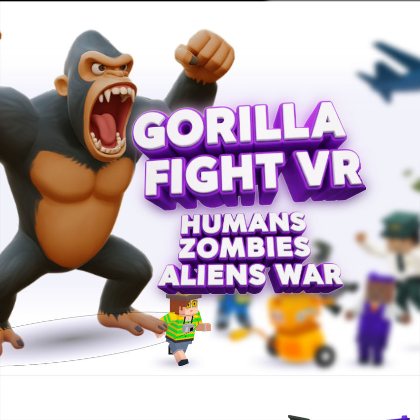 Gorilla Fight -Humans Zombies Aliens War