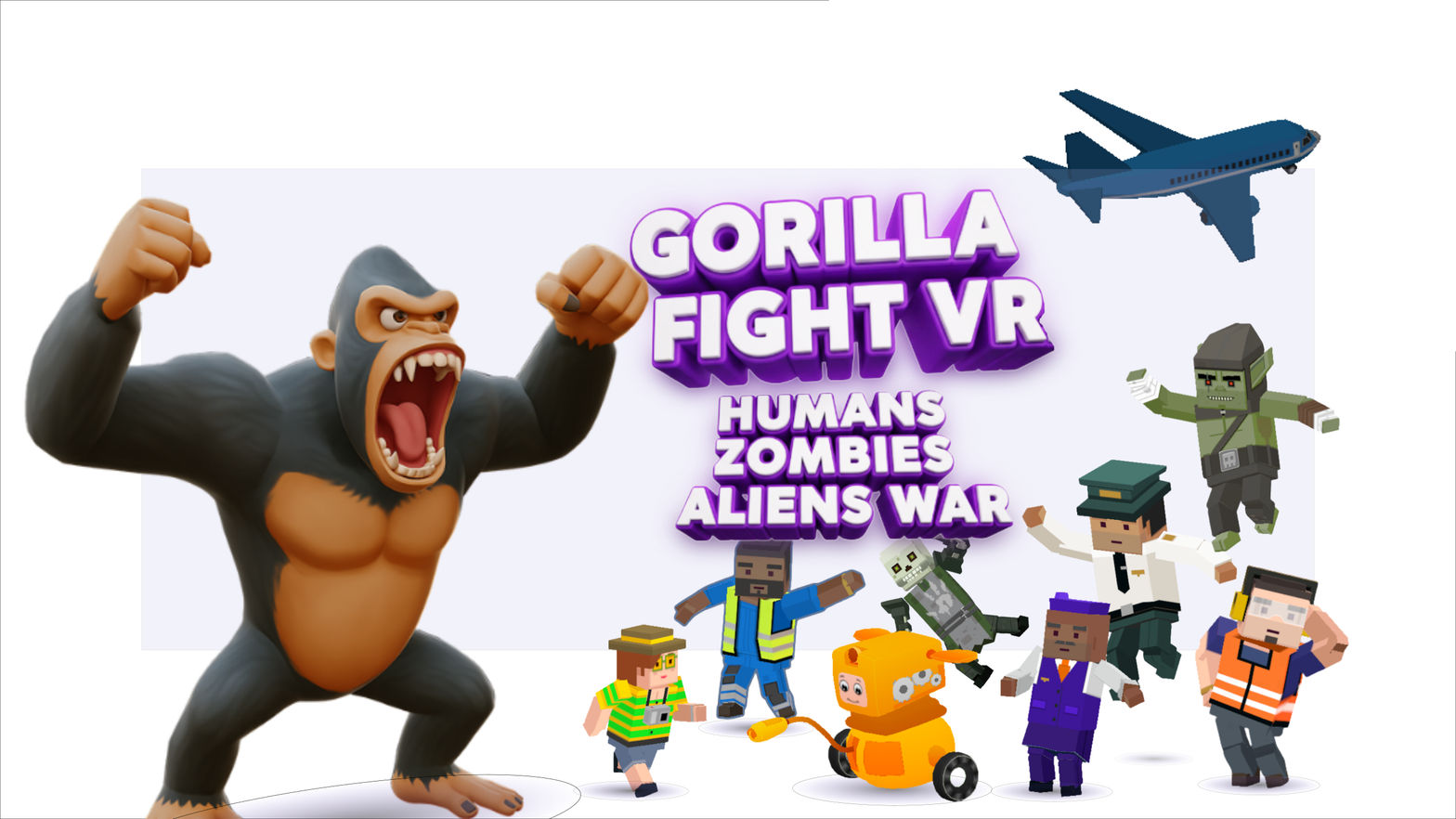 Gorilla Fight -Humans Zombies Aliens War