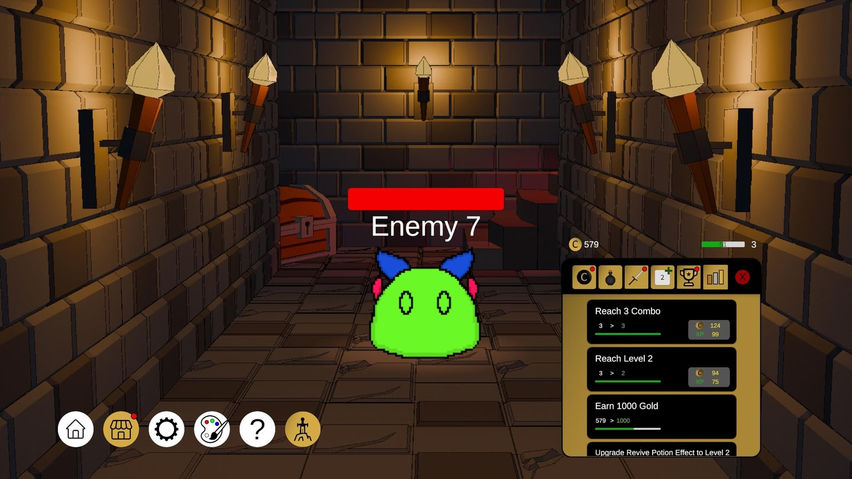 Attack on Slimes (2048 RPG)