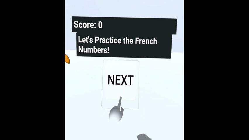 French Number Song Game VR