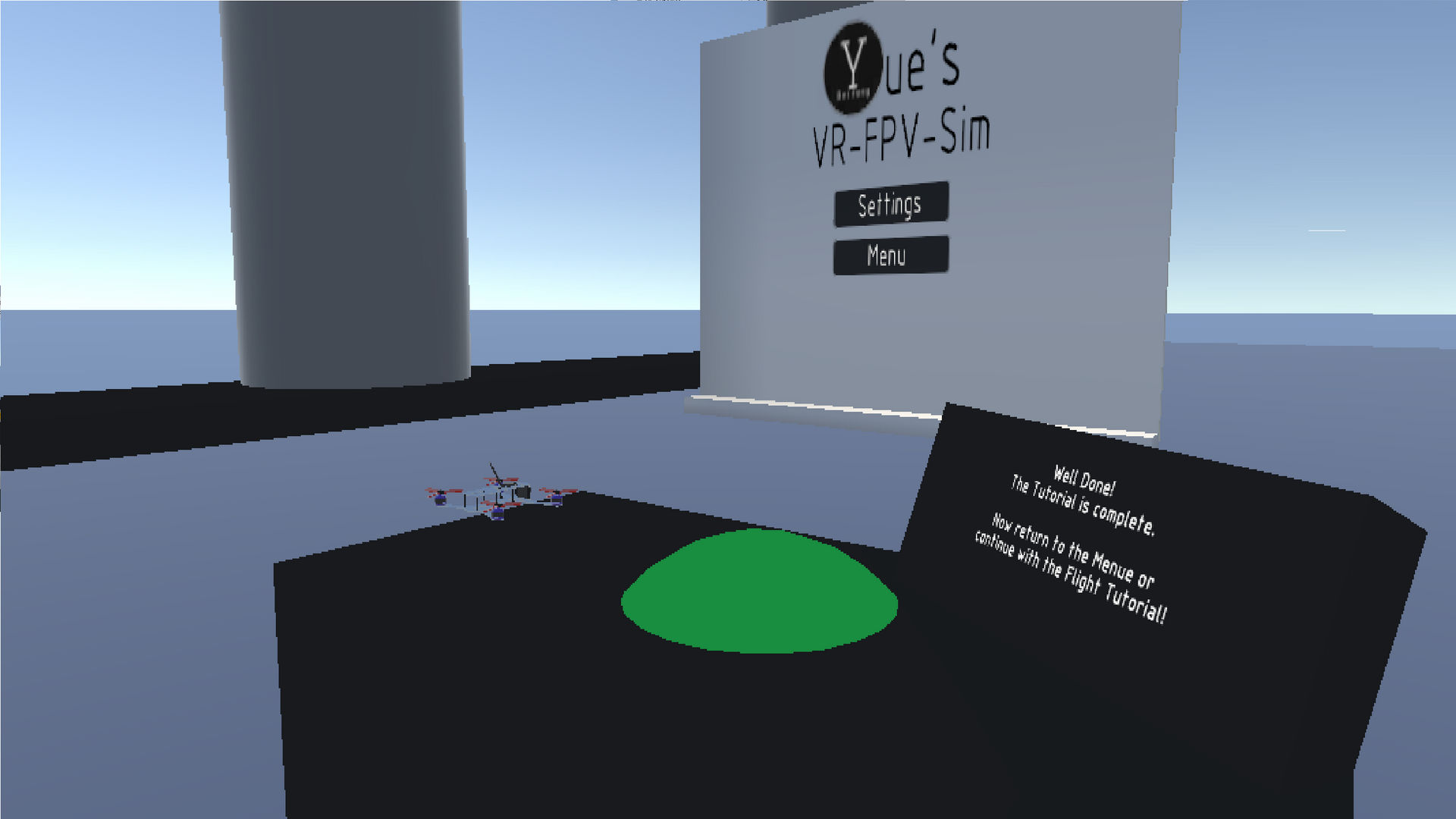 Virtual Reality FPV Simulator for Oculus Quest, Demo