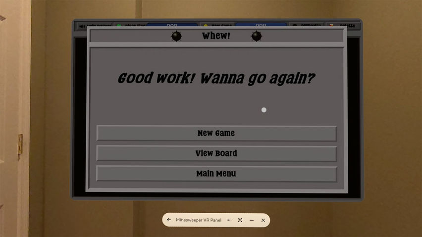 Minesweeper - VR Panel