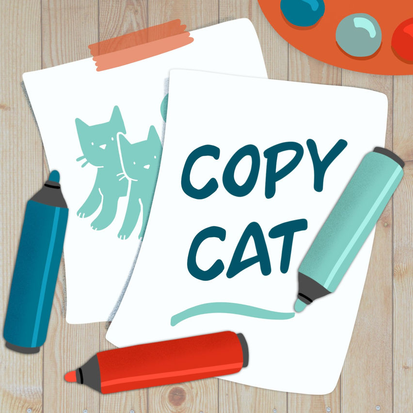 Copy Cat -- multiplayer drawing, card, and word games