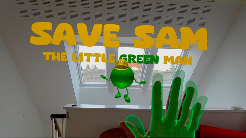 SAVE SAM THE LITTLE GREEN MAN