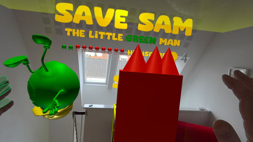 SAVE SAM THE LITTLE GREEN MAN