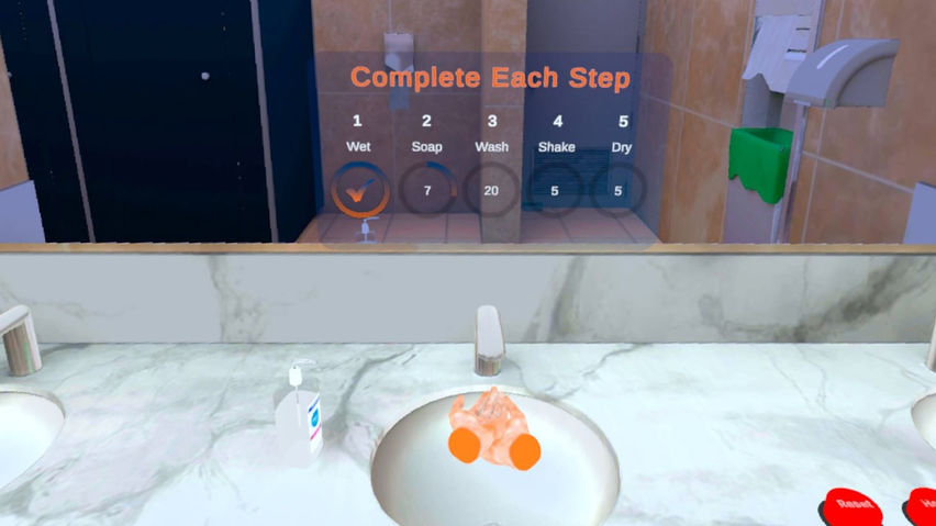 VR Hand Washing