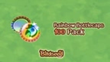 100 Rainbow Bottlecaps