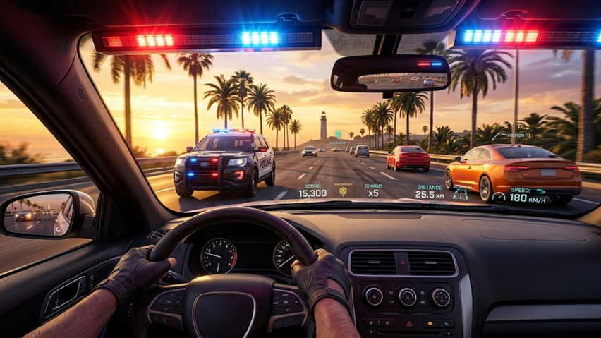 Highway Police Chase: Car Racing Game