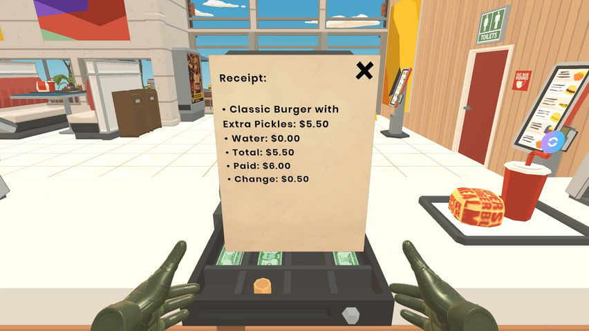 Stickball Fast Food Cashier