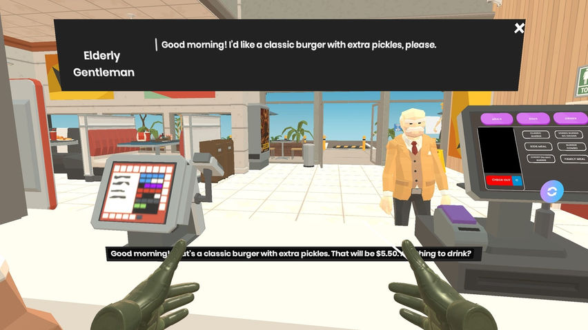 Stickball Fast Food Cashier