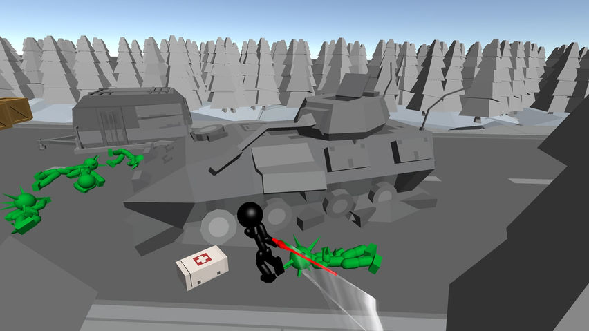 Stickman Killing Zombies VR