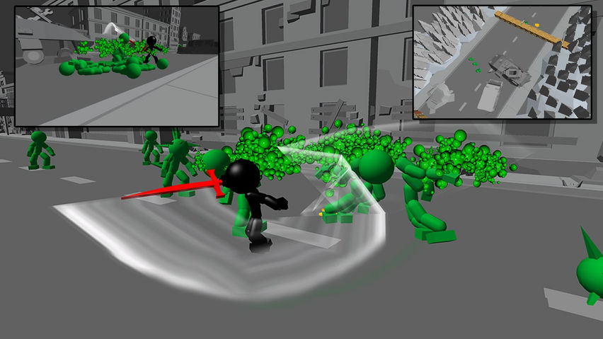 Stickman Killing Zombies VR