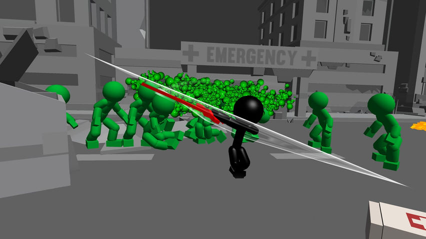 Stickman Killing Zombies VR