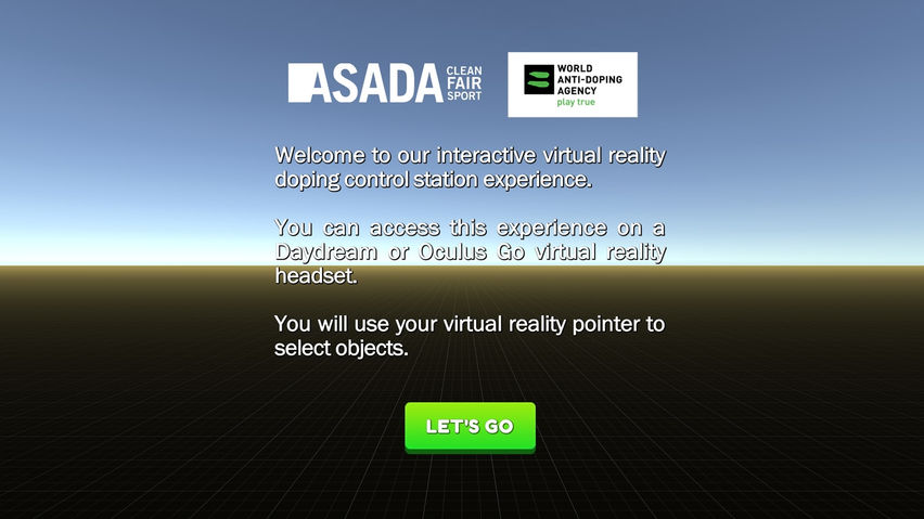 ASADA/WADA Doping Control VR