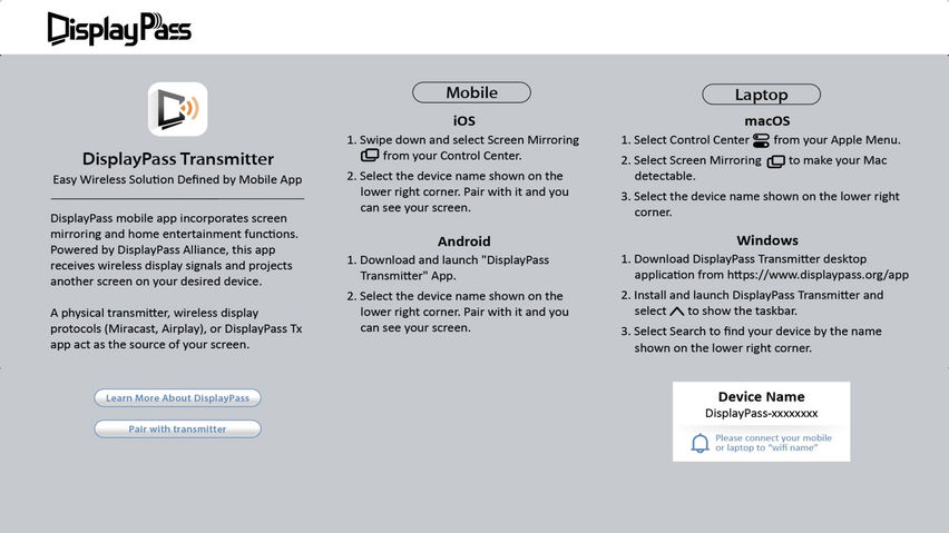 DisplayPass Receiver