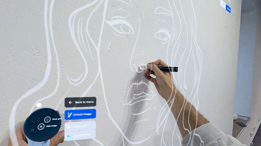 SketchAR: MuralArt Drawing Projector