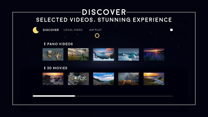 Moon VR Player : Stream videos from PC/3D/2D/360/180