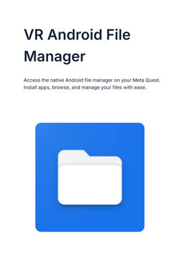 VR Android File Manager