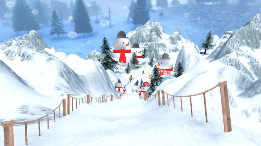 Skiing for Santa's