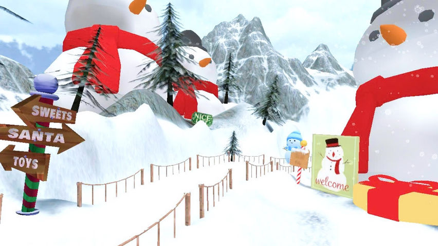 Skiing for Santa's
