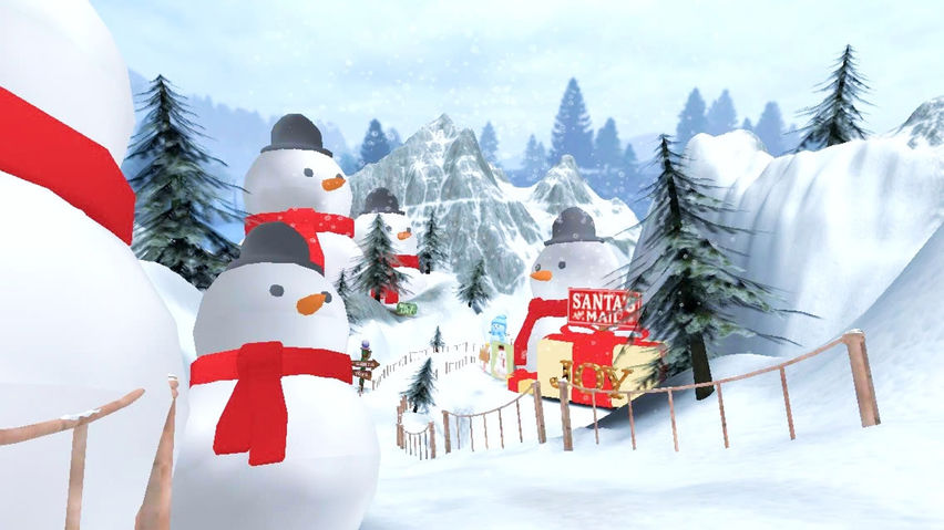Skiing for Santa's