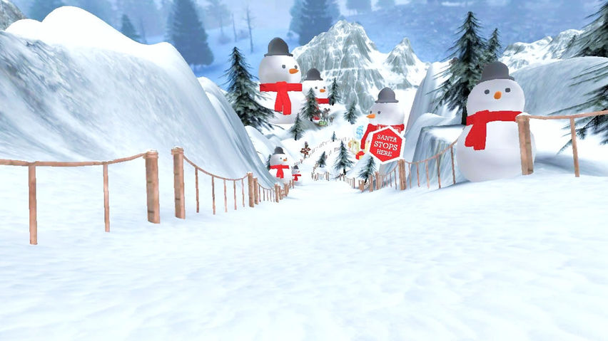 Skiing for Santa's