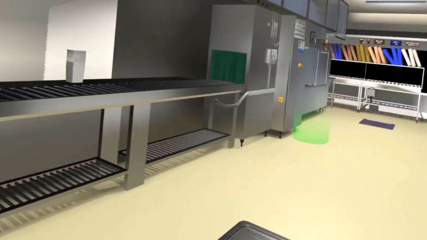 VREW Industrial Dishwasher Simulation
