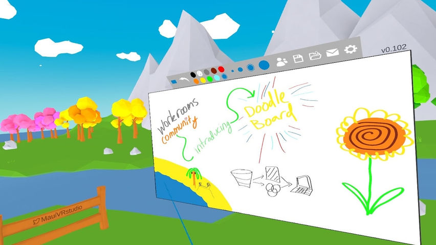 Doodle Board — whiteboard, paint, sketch, draw, and get creative in VR & MR