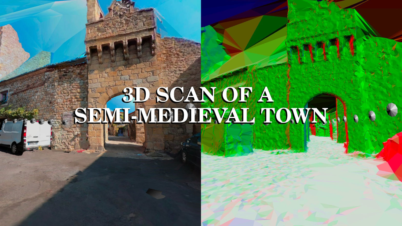 3D scan of a semi-medieval town