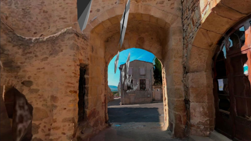3D scan of a semi-medieval town