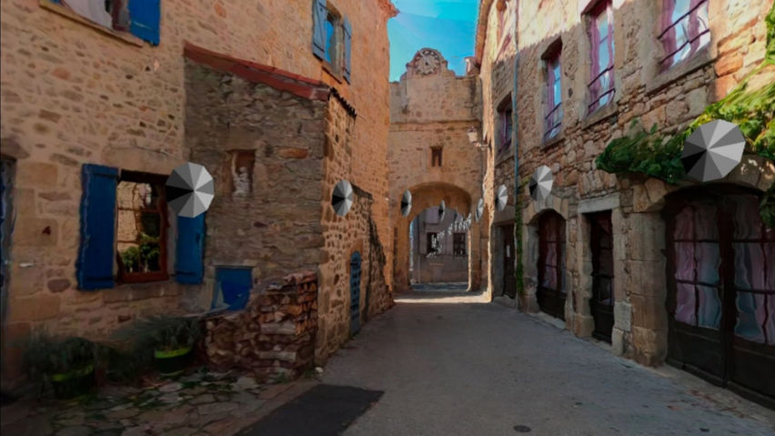 3D scan of a semi-medieval town