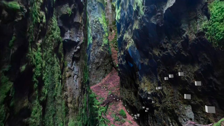 3D scan of a basalt canyon
