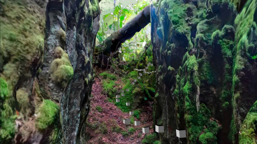 3D scan of a basalt canyon