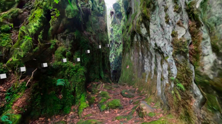 3D scan of a basalt canyon