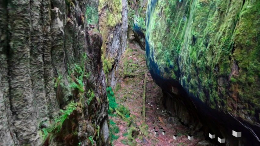 3D scan of a basalt canyon