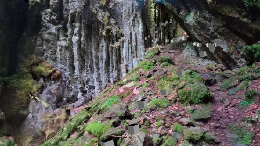 3D scan of a basalt canyon