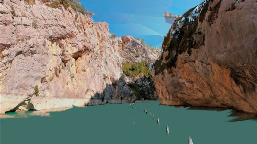 3D scan of the Verdon's canyon