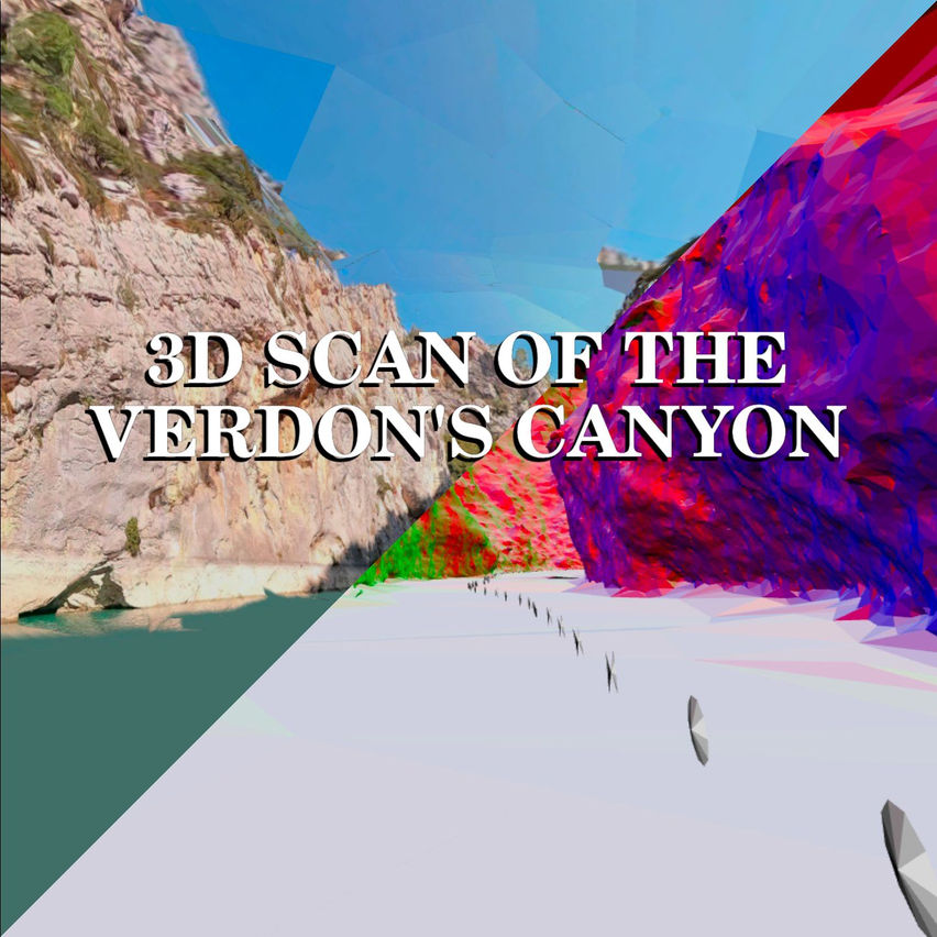 3D scan of the Verdon's canyon
