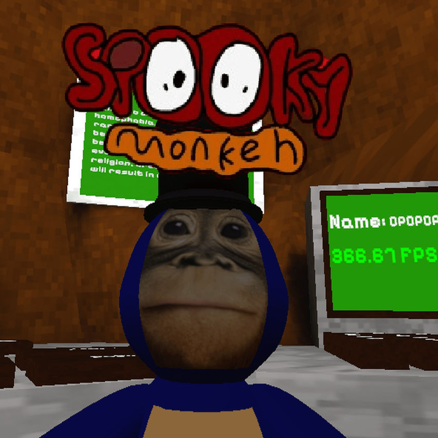 spooky monkeh!