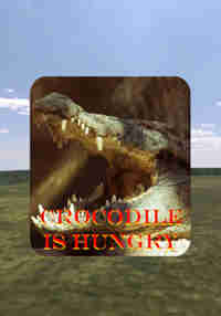 Crocodile is hungry
