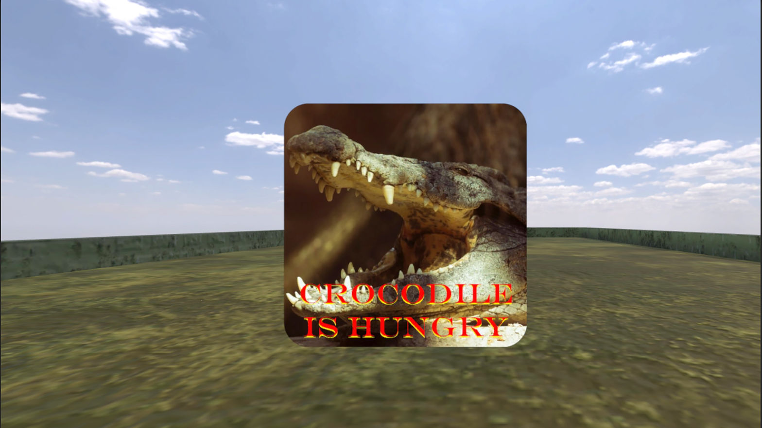 Crocodile is hungry