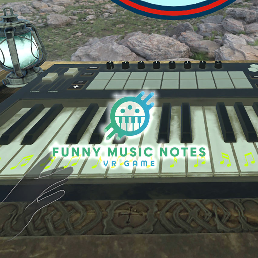 Funny music notes