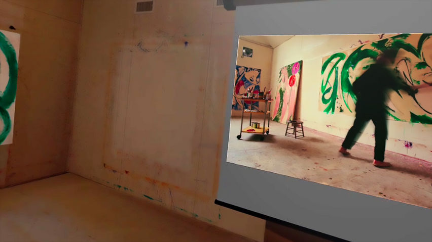 Tracing Paint - The Pollock Krasner Studio in Virtual Reality
