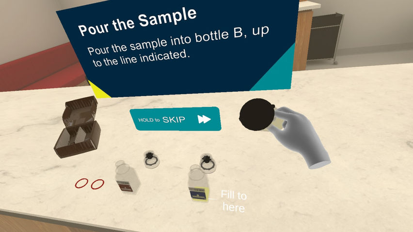 Doping Control Virtual Reality