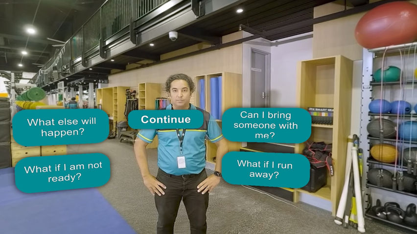 Doping Control Virtual Reality