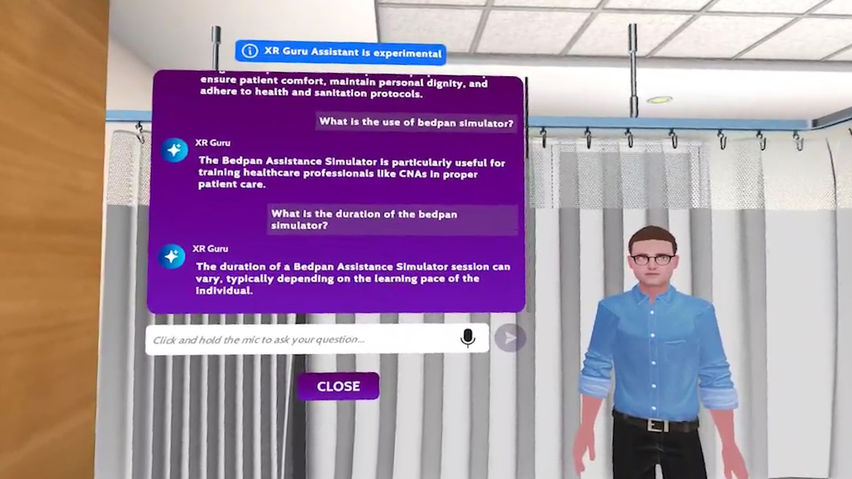 Bedpan Assistance Simulator